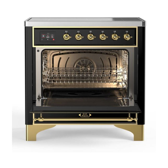 ILVE 36" Majestic II Series Electric Induction and Electric Oven Range with 5 Elements (UMI09NS3)