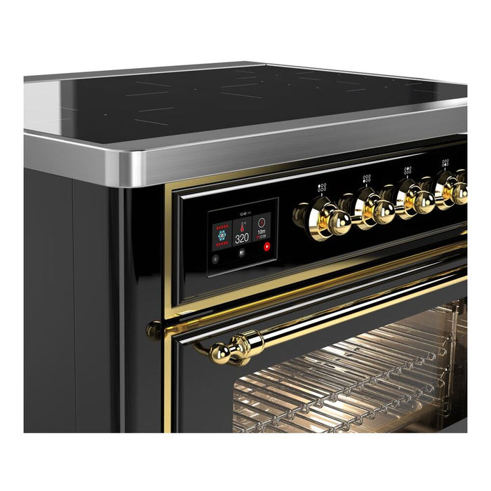 ILVE 36" Majestic II Series Electric Induction and Electric Oven Range with 5 Elements (UMI09NS3)