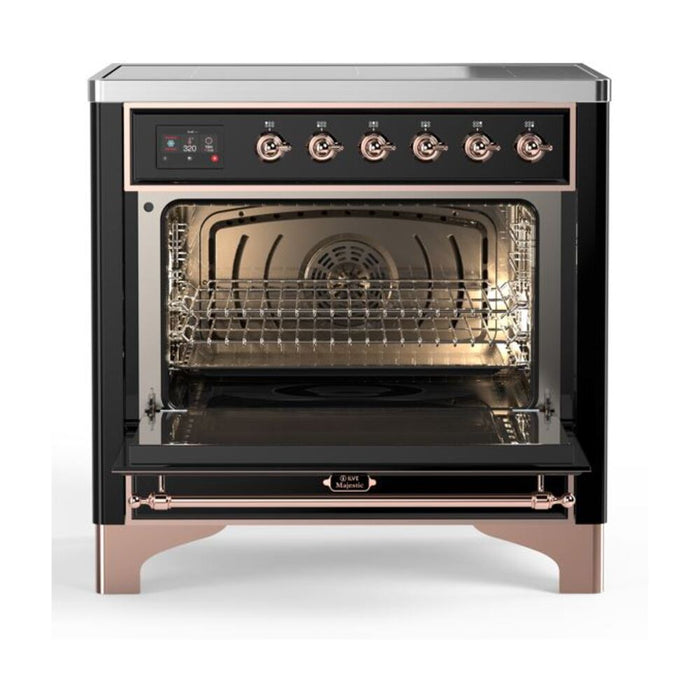 ILVE 36" Majestic II Series Electric Induction and Electric Oven Range with 5 Elements (UMI09NS3)