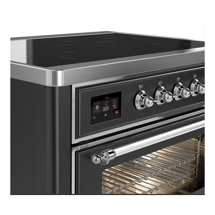ILVE 36" Majestic II Series Electric Induction and Electric Oven Range with 5 Elements (UMI09NS3)