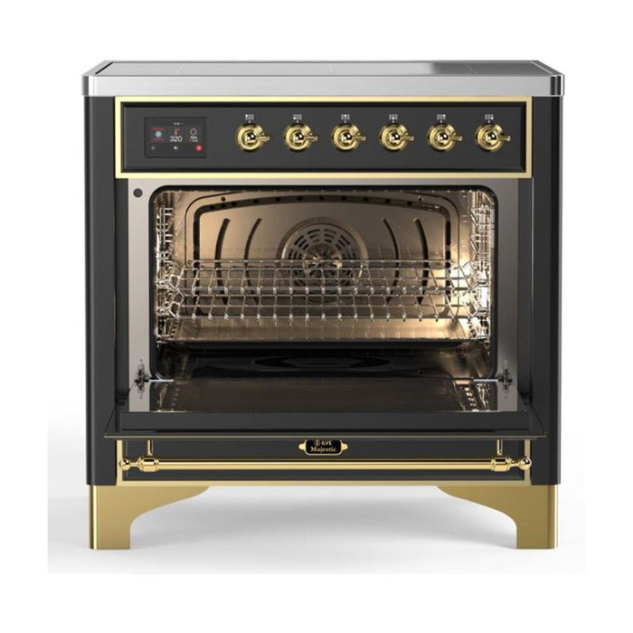 ILVE 36" Majestic II Series Electric Induction and Electric Oven Range with 5 Elements (UMI09NS3)