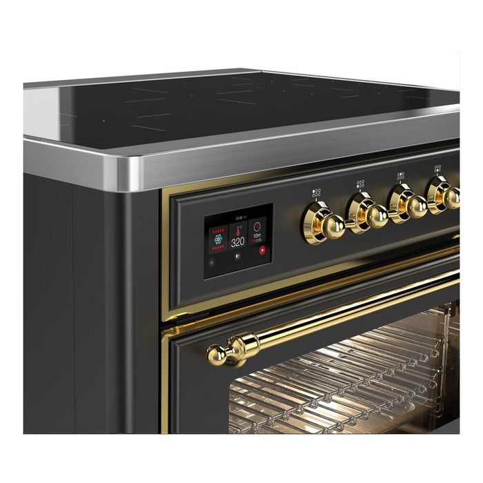 ILVE 36" Majestic II Series Electric Induction and Electric Oven Range with 5 Elements (UMI09NS3)