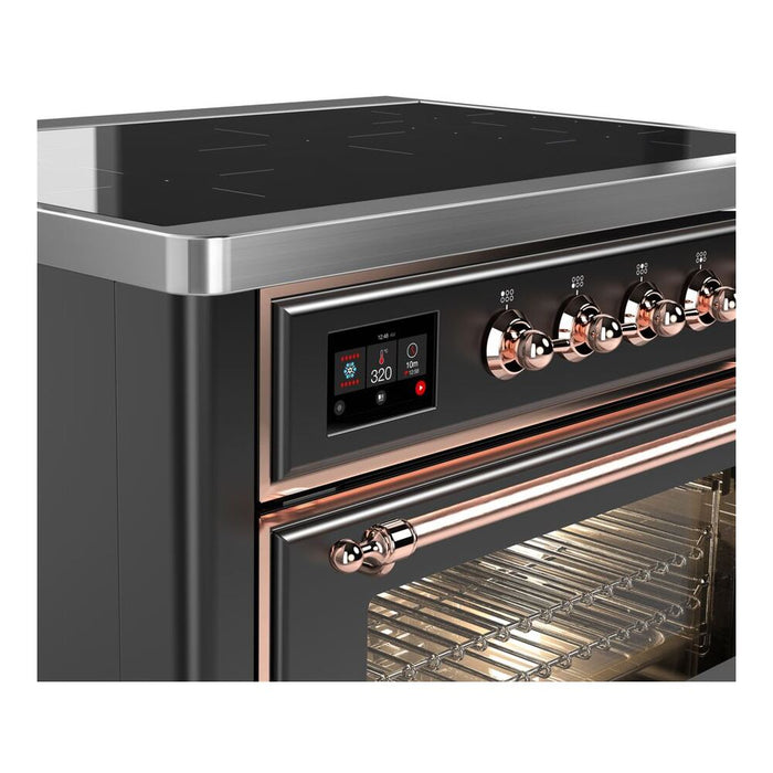 ILVE 36" Majestic II Series Electric Induction and Electric Oven Range with 5 Elements (UMI09NS3)