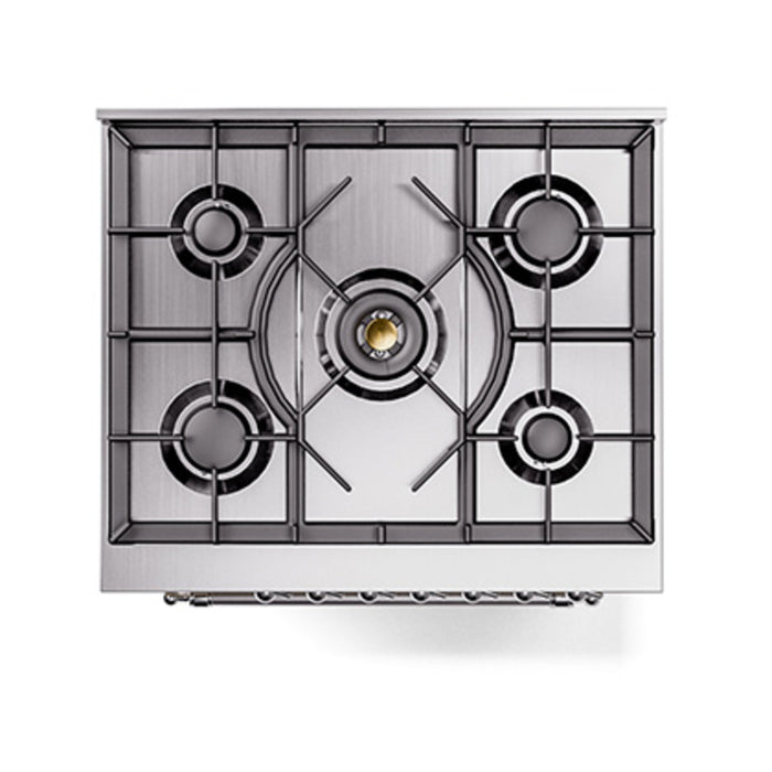 ILVE Nostalgie II Noblesse 30 inch Dual Fuel Range, Triple Glass Door- UN30NMP