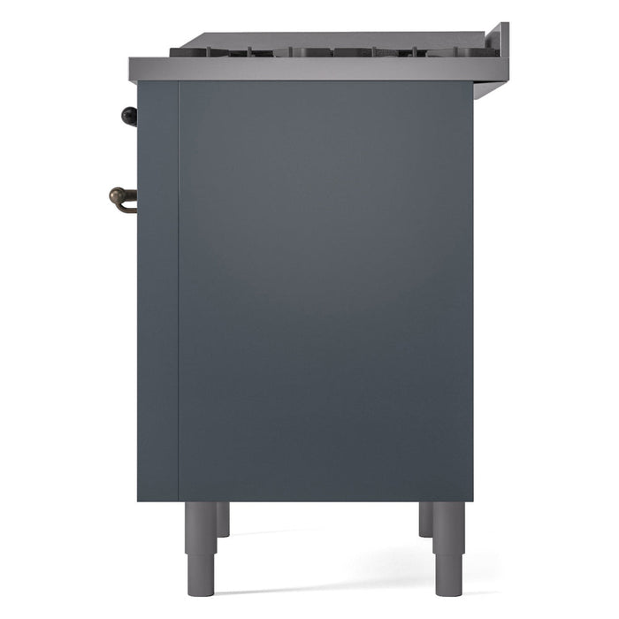 ILVE 36" Nostalgie II Dual Fuel Range with 6 Burners + Fry Top - UP36FNMP