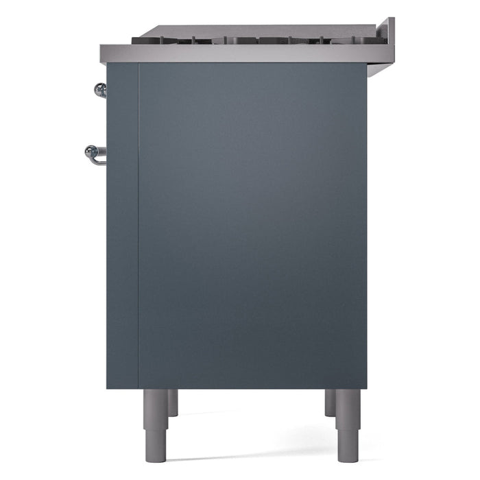 ILVE 36" Nostalgie II Dual Fuel Range with 6 Burners + Fry Top - UP36FNMP