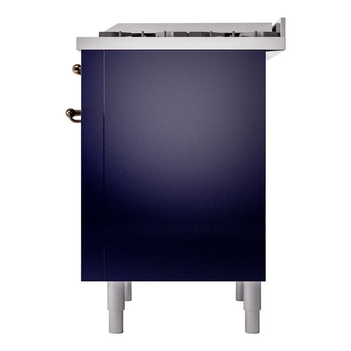 ILVE 36" Nostalgie II Dual Fuel Range with 6 Burners + Fry Top - UP36FNMP