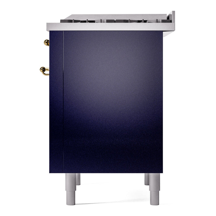 ILVE 36" Nostalgie II Dual Fuel Range with 6 Burners + Fry Top - UP36FNMP