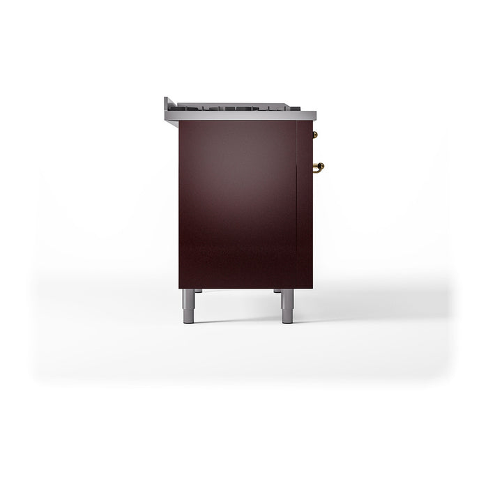 ILVE Nostalgie II 48 inch Dual Fuel Range (5 Sealed Burners + Griddle + French Top) - UP48FSNMP