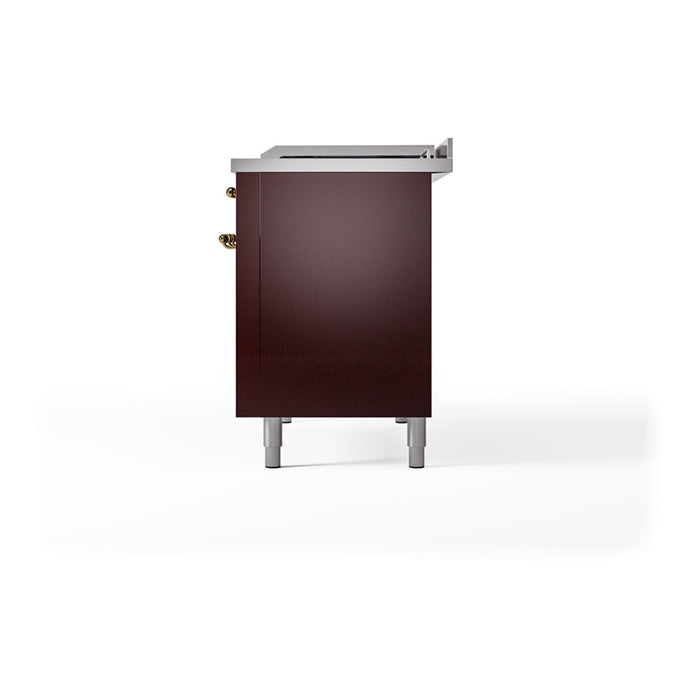 ILVE Nostalgie II 48 inch Dual Fuel Range (5 Sealed Burners + Griddle + French Top) - UP48FSNMP