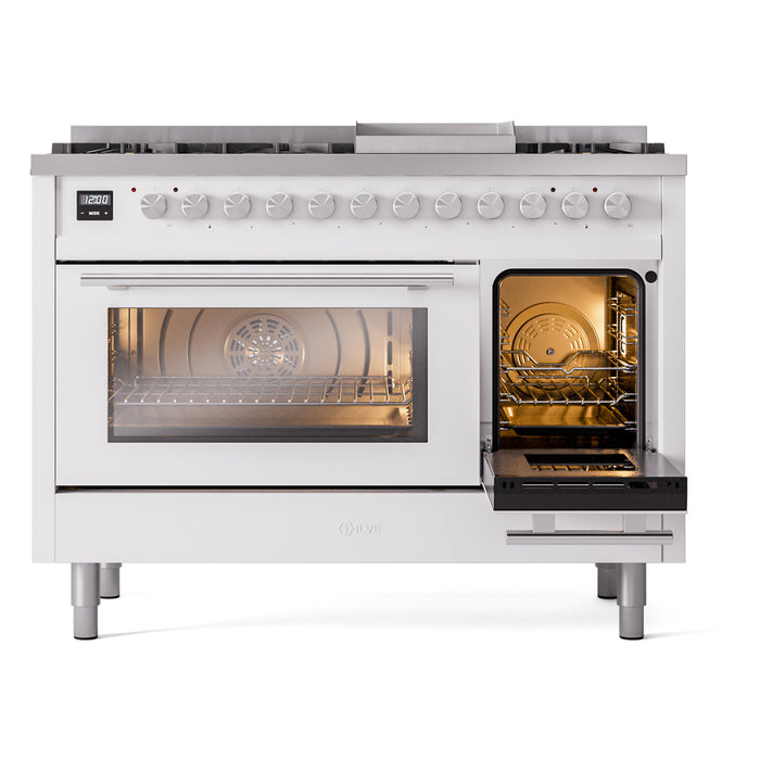 ILVE 48-Inch Professional Plus II Dual Fuel Range with 8 Sealed Burner - UP48FWMP