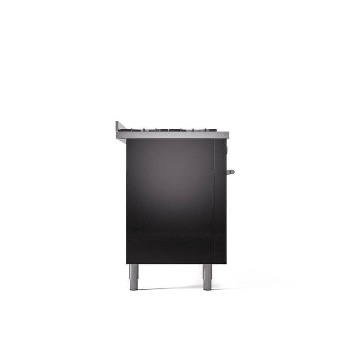 ILVE 60" Professional Plus II Dual Fuel Range with 9 Sealed Burners + Griddle, Triple Glass Door - UP60FWMP