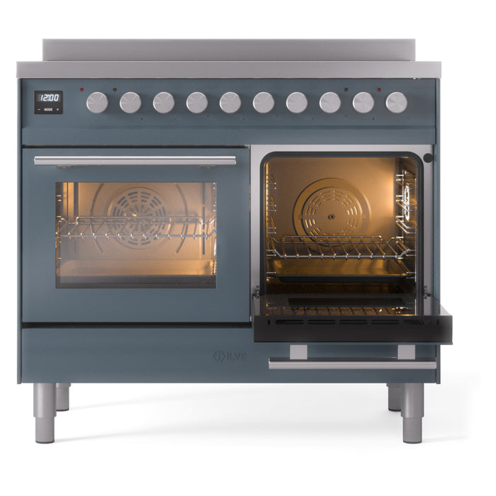 ILVE 40" Professional Plus II Induction Range with 6 Elements, Triple Glass Door - UPDI406WMP