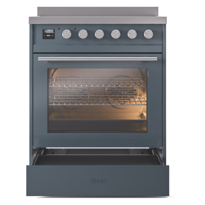 ILVE 30" Professional Plus II Induction Range with 4 Elements, Triple Glass Door - UPI304WMP