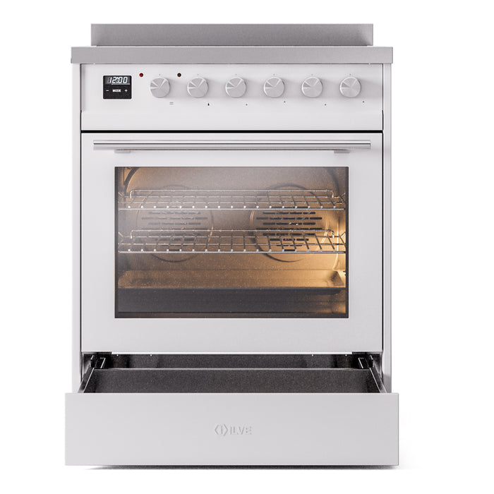 ILVE 30" Professional Plus II Induction Range with 4 Elements, Triple Glass Door - UPI304WMP