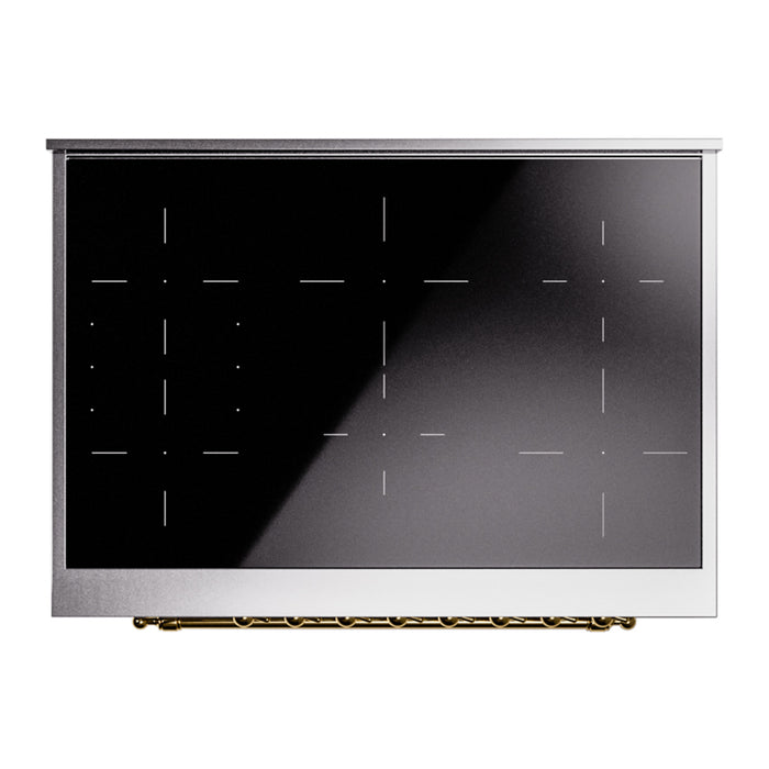 ILVE 36" Nostalgie II Induction Range with 6 Elements, Triple Glass Door - UPI366NMP