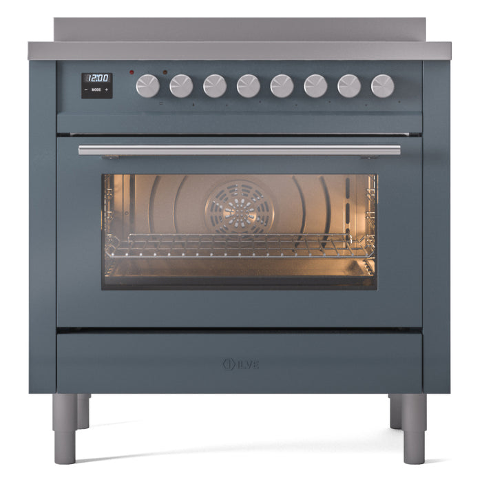 ILVE Professional Plus II 36" Induction Range with 6 Elements, Triple Glass Door - UPI366WMP