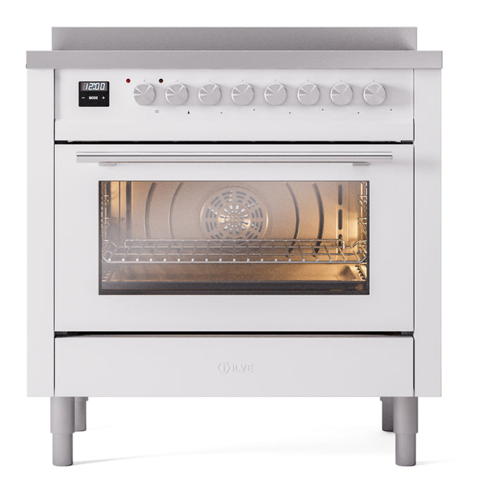 ILVE Professional Plus II 36" Induction Range with 6 Elements, Triple Glass Door - UPI366WMP