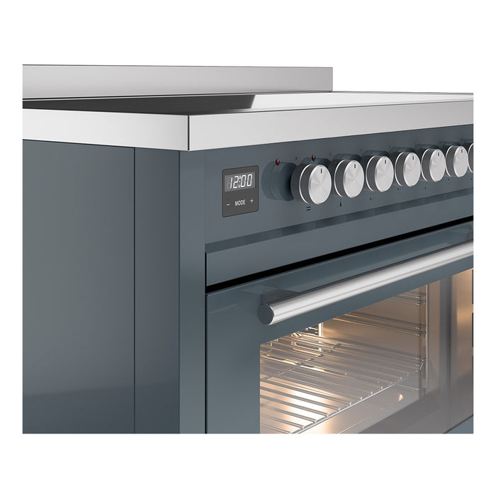 ILVE 48" Professional Plus II Induction Range with 8 Elements, Triple Glass Cool Door, Convection Oven - UPI486WMP