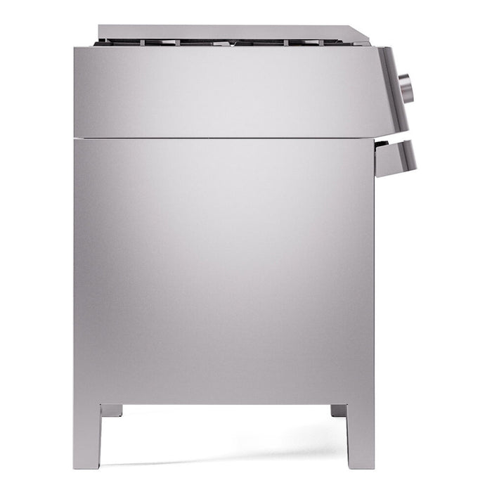 ILVE Panoramagic 36 inch Dual Fuel Range with 6 Burners, Griddle - UPM09FDS3SS