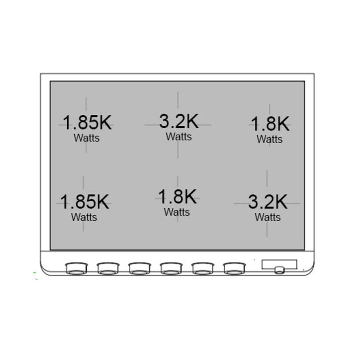 ILVE Panoramagic 36 inch Induction Range, 3.5 cu. ft. oven, 6 elements - UPMI09S3