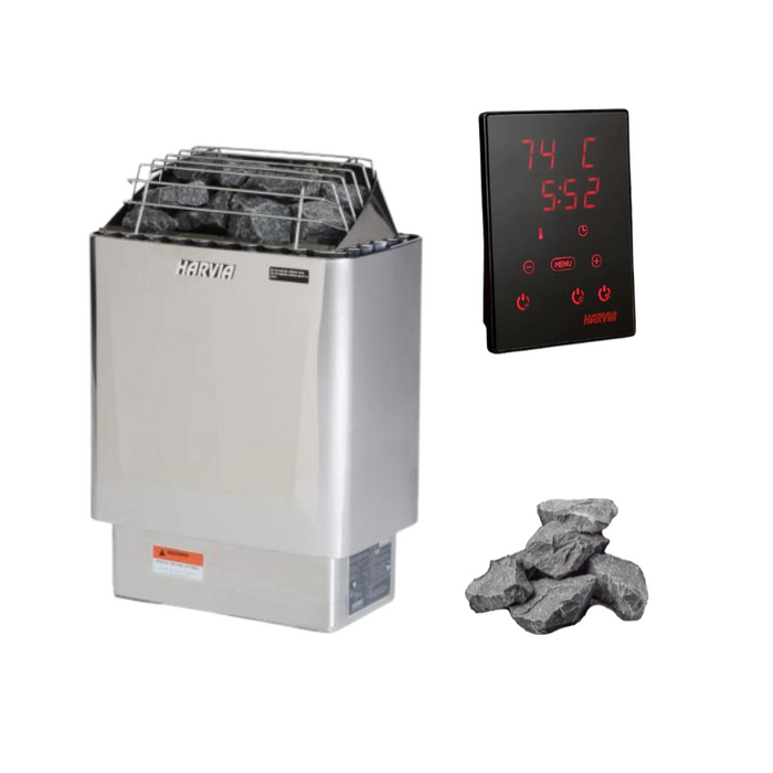 Harvia KIP30W 3kW Electric Sauna Heater Package