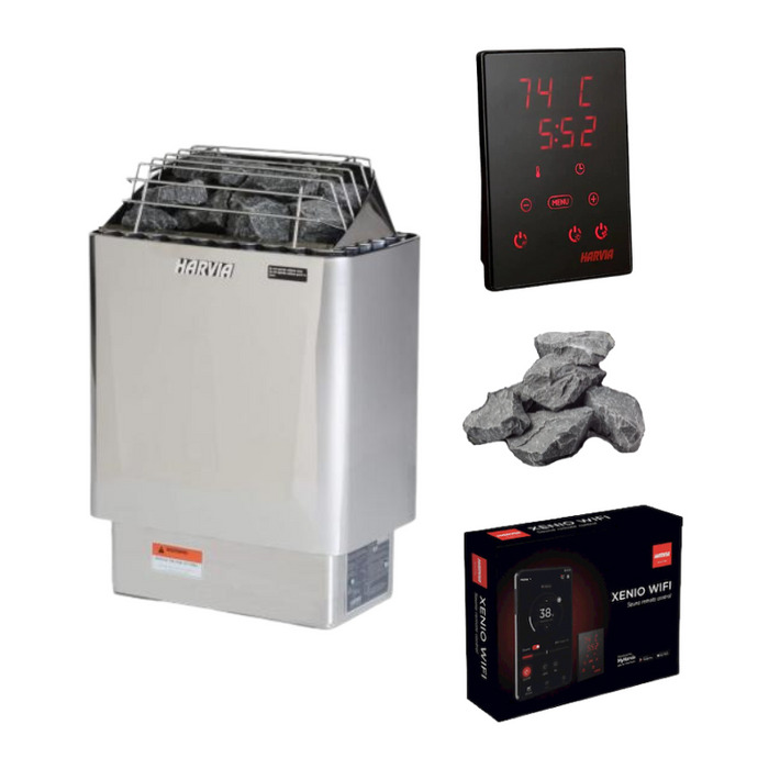 Harvia KIP60W 6kW Electric Sauna Heater Package