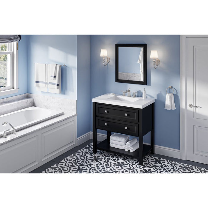 Jeffrey Alexander 36" Black Adler Vanity