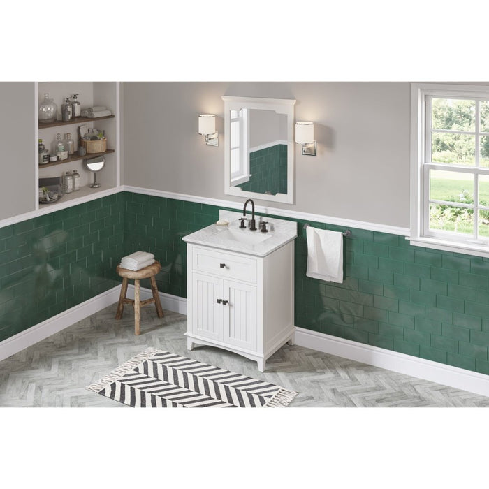 Jeffrey Alexander 30" White Savino Vanity