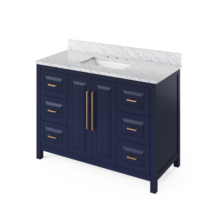 Jeffrey Alexander 48" Hale Blue Cade Vanity