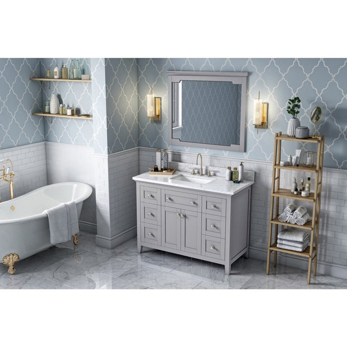 Jeffrey Alexander 48" Grey Chatham Vanity