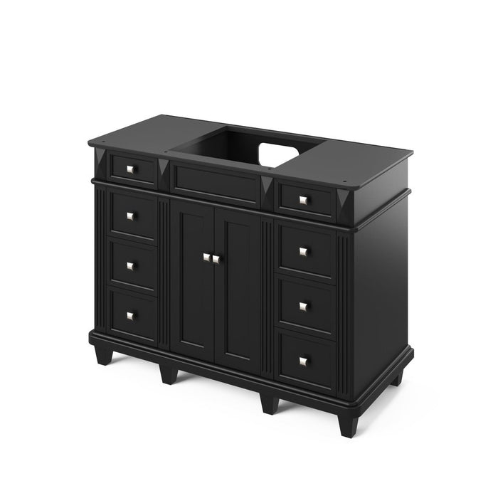 Jeffrey Alexander 48" Black Douglas Vanity