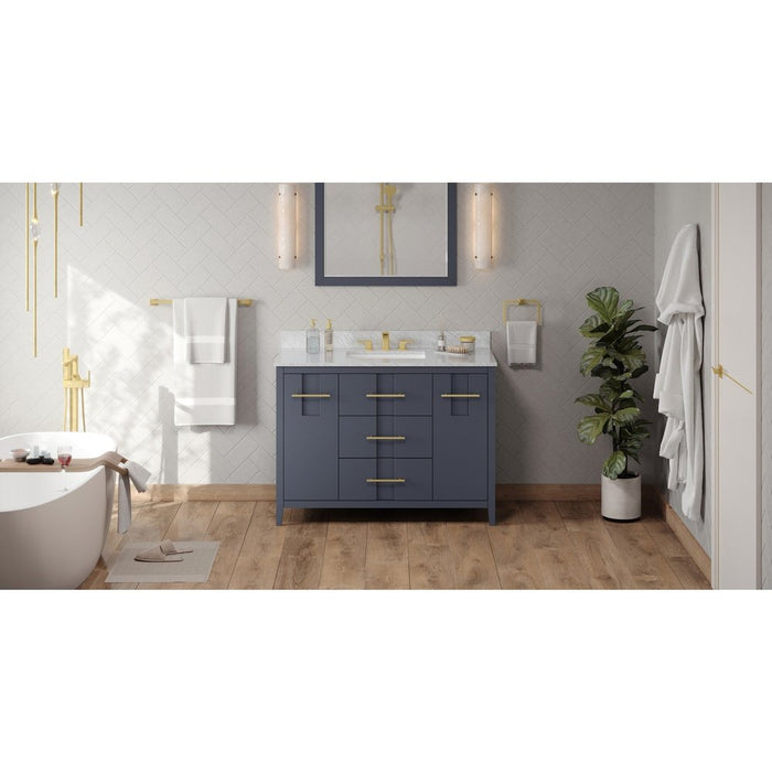 Jeffrey Alexander 48" Blue Steel Katara Vanity