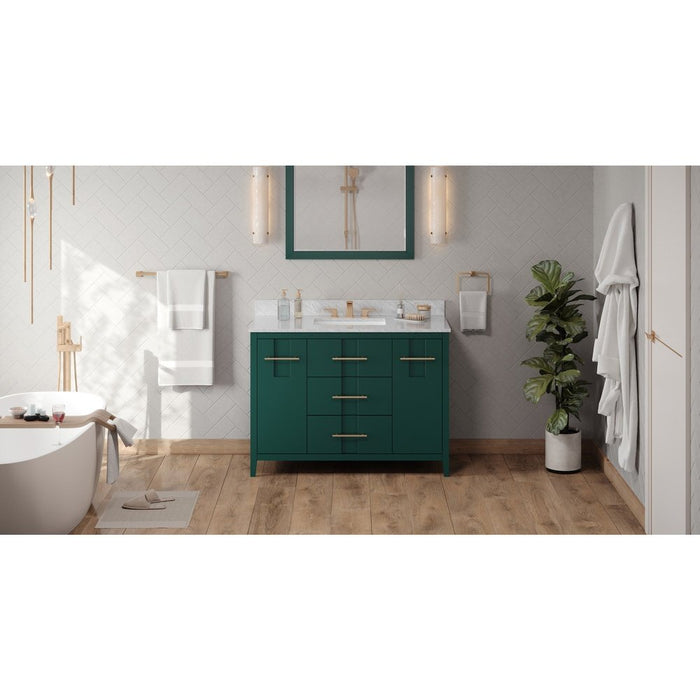 Jeffrey Alexander 48" Forest Green Katara Vanity