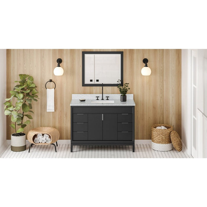 Jeffrey Alexander 48" Black Theodora Vanity