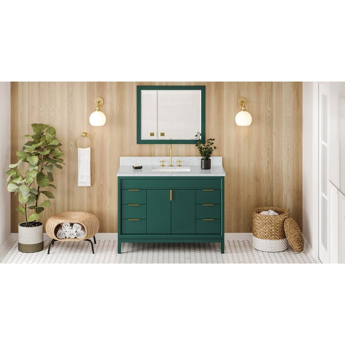 Jeffrey Alexander 48" Forest Green Theodora Vanity