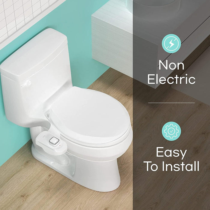 VOVO Stylement Non-electric Bidet Attachment Metal Coated Dual Nozzle System