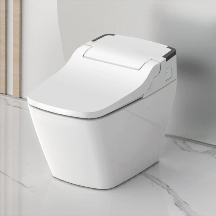 VOVO Stylement TCB-090SA Electric Integrated Smart Bidet Toilet  With Auto Open and Close Lid, Auto Flush, UV LED Sterilization, Heated Seat, Warm Dry and Water and Remote Control