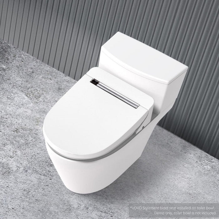 VOVO Stylement VB-4100SR Round Electric Premium Smart Bidet Toilet Seat With Wireless Remote Control