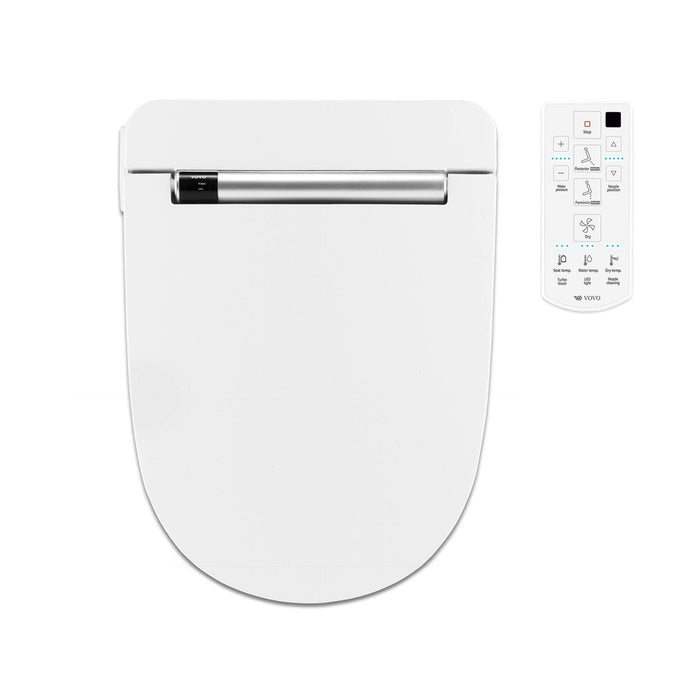 VOVO Stylement VB-4100SR Round Electric Premium Smart Bidet Toilet Seat With Wireless Remote Control