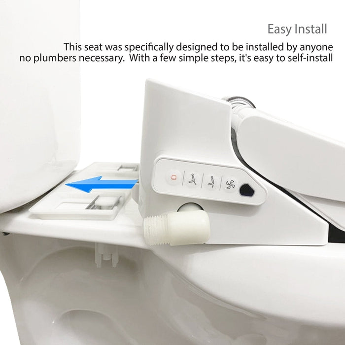 VOVO Stylement VB-4100SR Round Electric Premium Smart Bidet Toilet Seat With Wireless Remote Control