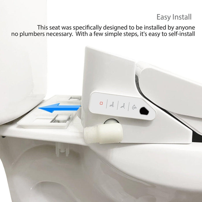 VOVO Stylement VB-6100SR Round Electric Premium Smart Bidet Toilet Seat With Wireless Remote Control