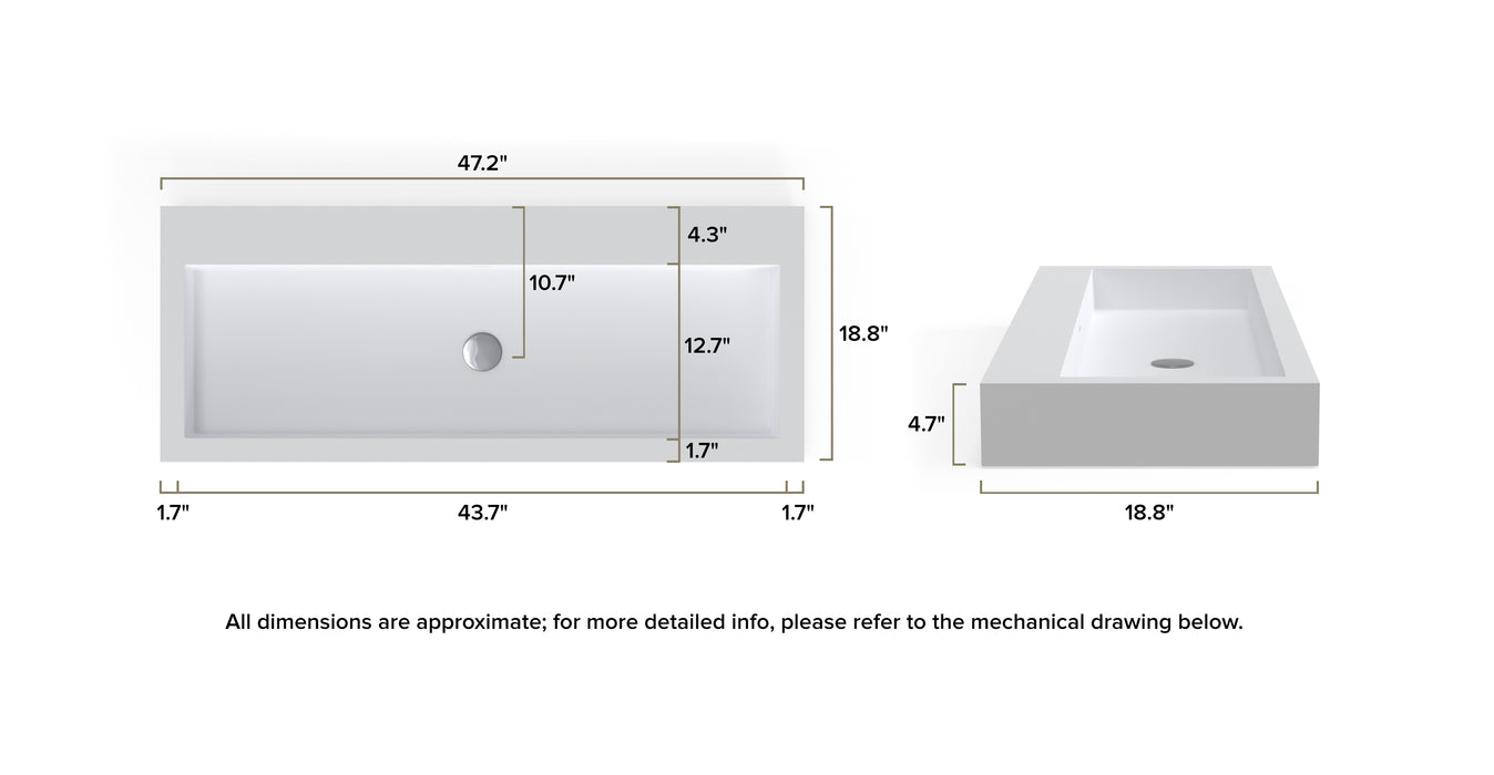 Badeloft Wall Mounted Sink WT-06-XXL