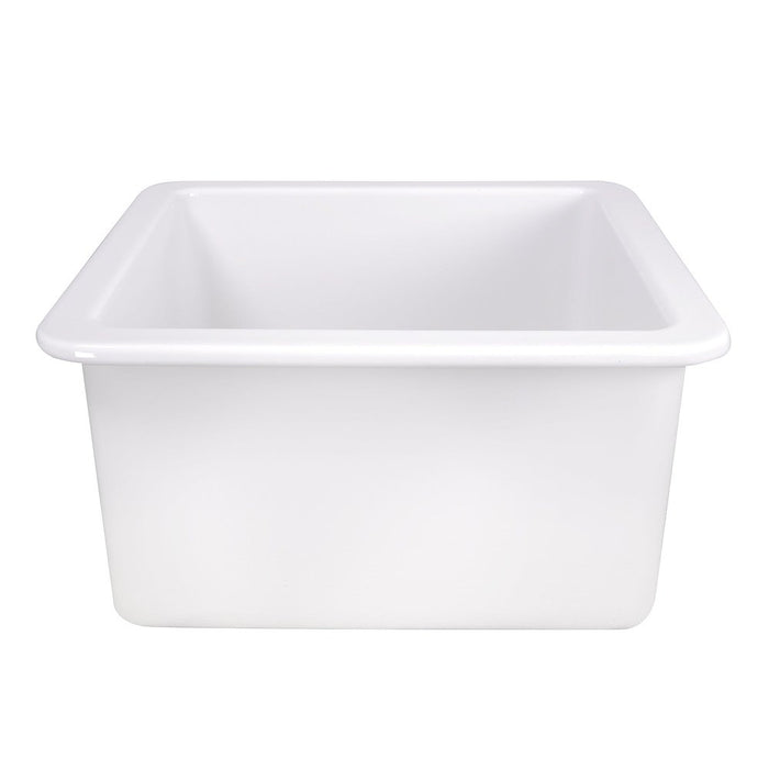 Nantucket Sinks 18-Inch Undermount Fireclay Kitchen Sink Wellfleet-1818W