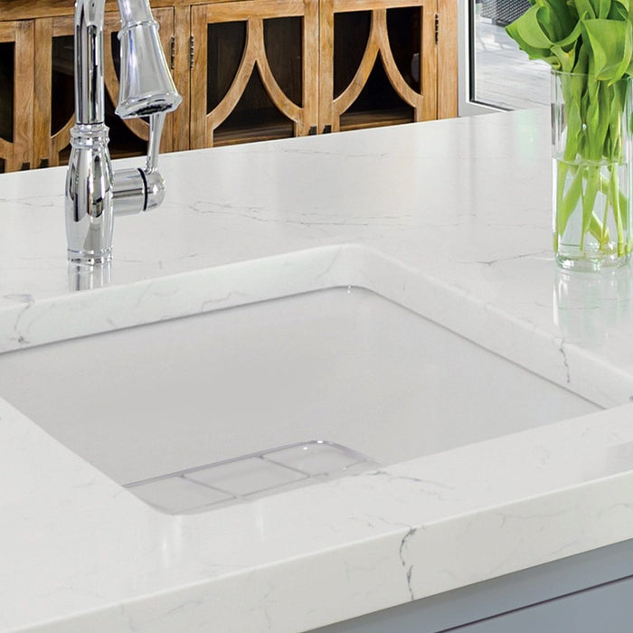 Nantucket Sinks 18-Inch Undermount Fireclay Kitchen Sink Wellfleet-1818W