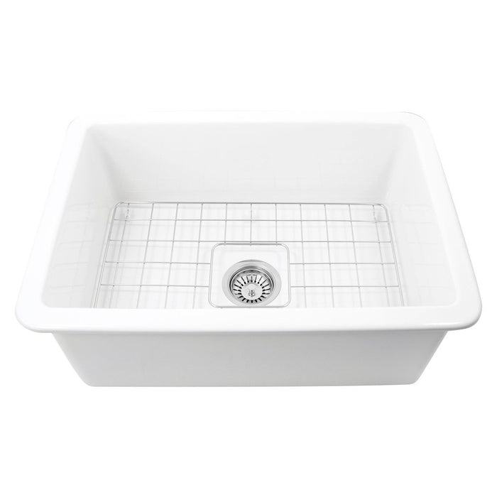 Nantucket Sinks 27-Inch Undermount Fireclay Kitchen Sink Wellfleet-2719W