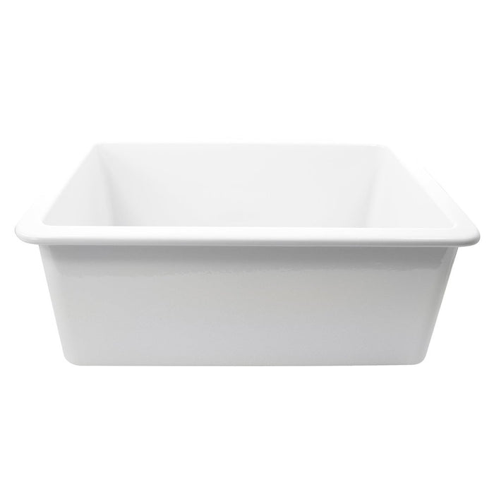 Nantucket Sinks 27-Inch Undermount Fireclay Kitchen Sink Wellfleet-2719W