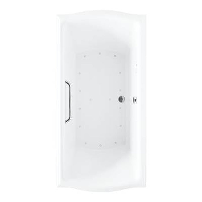 TOTO Clayton 66" Acrylic Air Bathtub for Deck Mounted or Drop-In Installation with Center Drain and Left Blower ABR789T#01