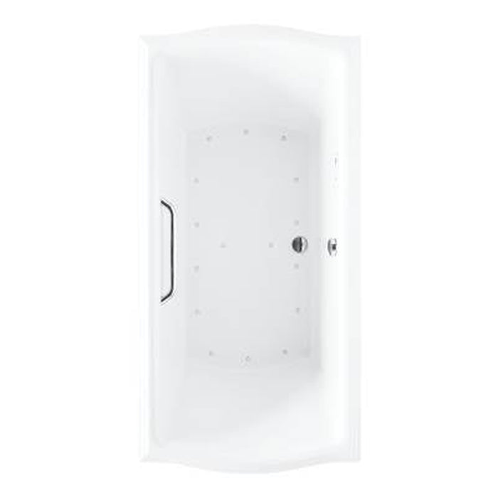 TOTO Clayton 66" Acrylic Air Bathtub for Deck Mounted or Drop-In Installation with Center Drain and Left Blower ABR789T#01