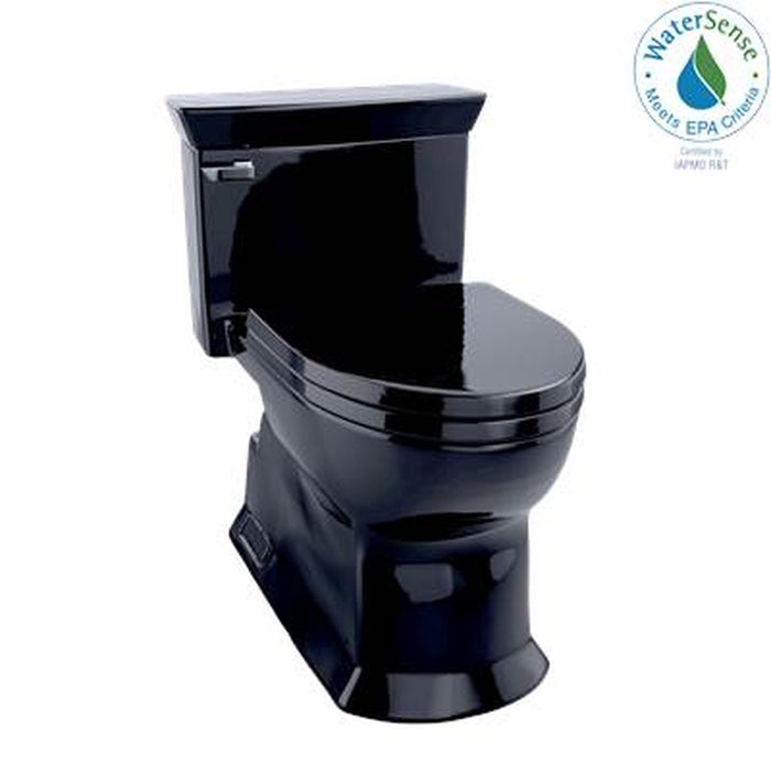 Toto MS964214CEF#51- Eco Soiree One Piece Toilet Ebony-Chrome Plated Trip Lever